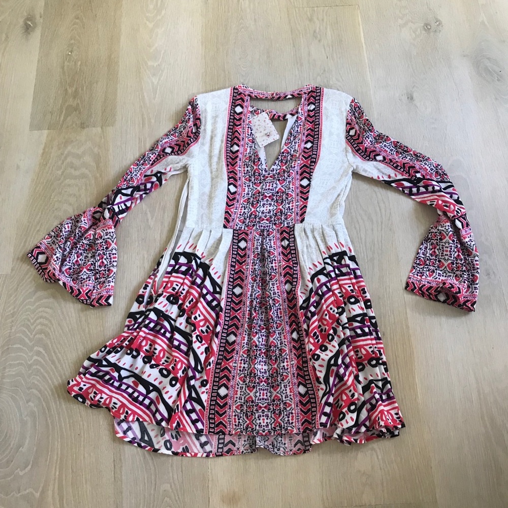 Free People Ivory Comb Dress